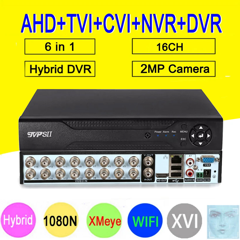 Dahua Nvr 16 Channel - Cámara CCTV 1080P DC12V 3A 1080N