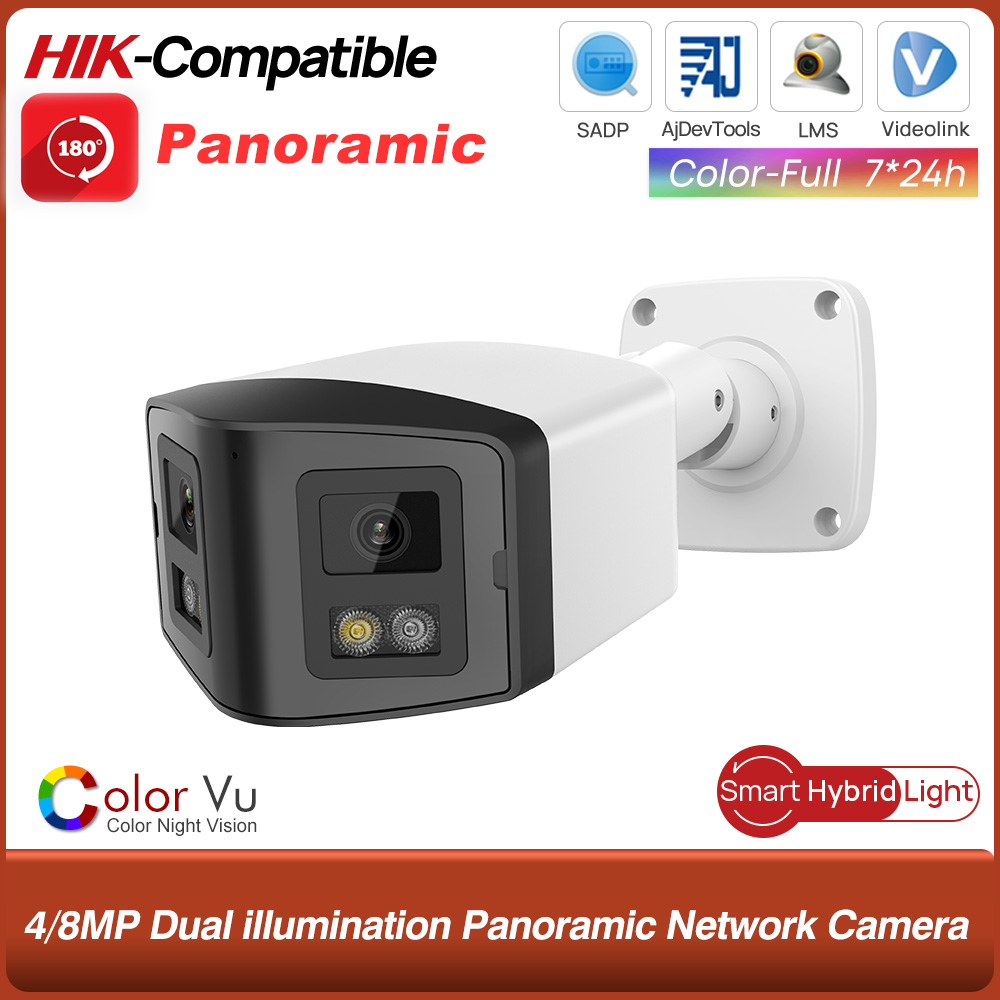 Hikvision Ip Camera 8Mp Dome - Compatible con Hikvision 4MP/8MP 180 °
