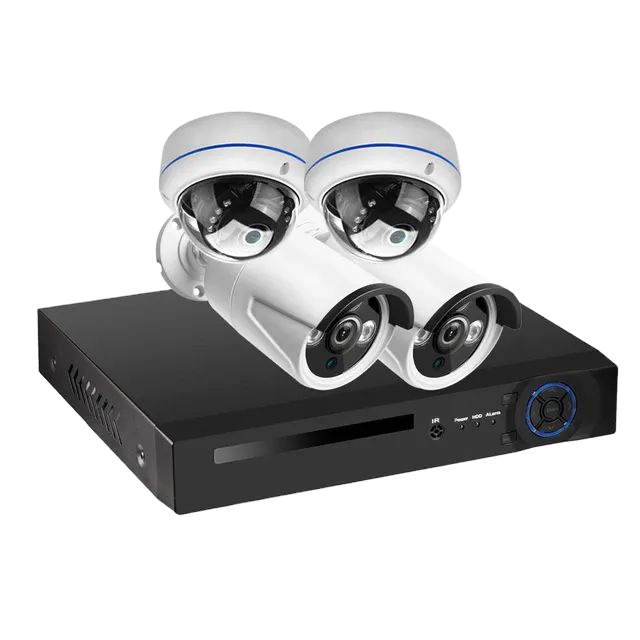 Nvr Kit 4 Camera 5Mp Poe - Kit de Cámara CCTV POE de