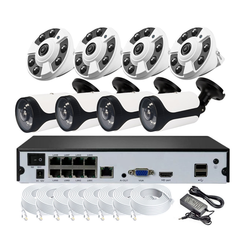Cctv Camera 180 Degree Panoramic - Kit NVR de 8 canales con