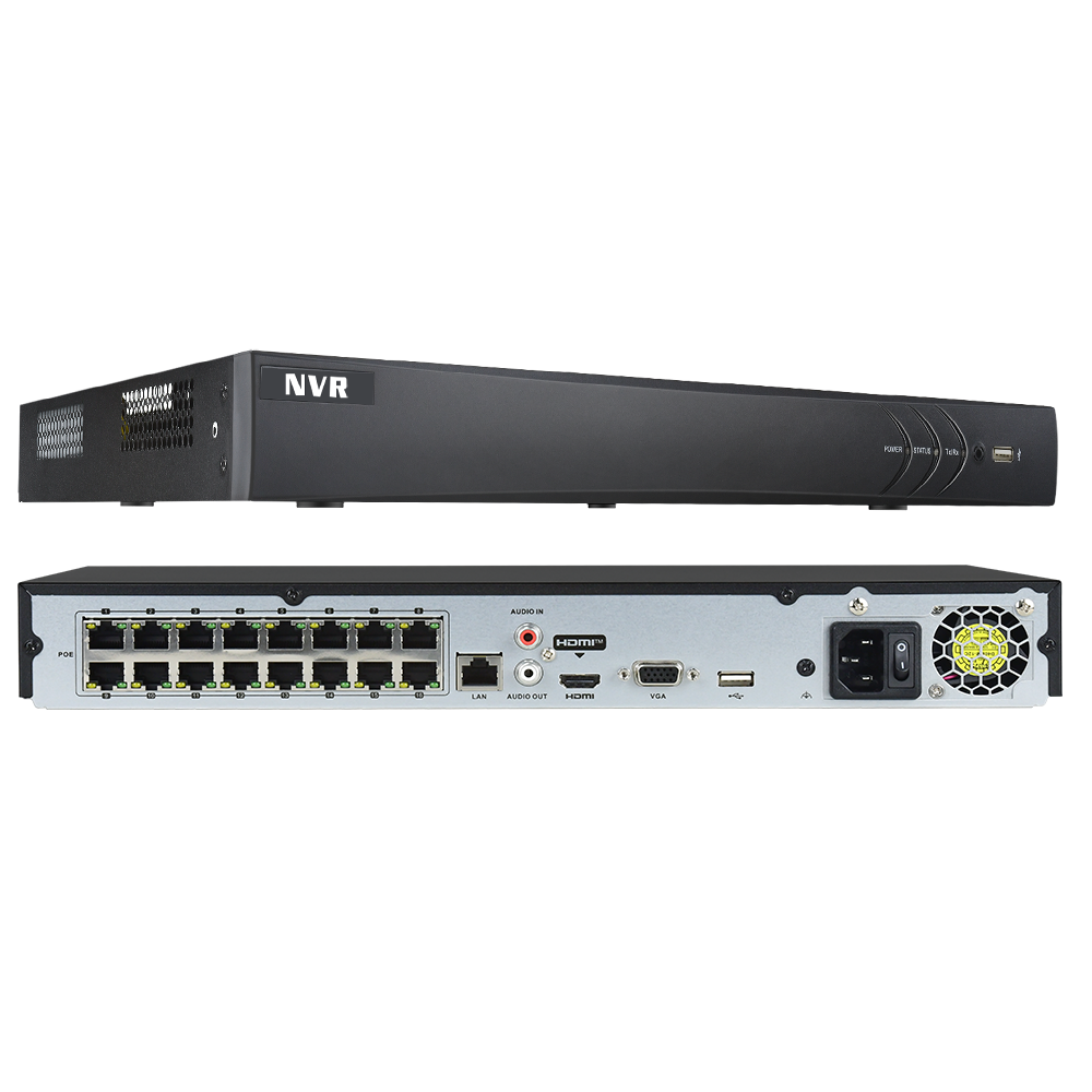 Nvr 16 Channel 4K H265 - Grabador de red Hikvision compatible con