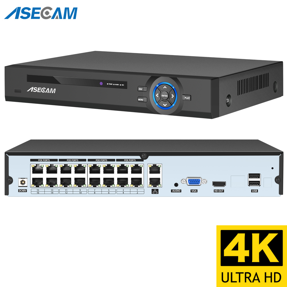 Dahua Nvr 16 Channel - Grabador de vídeo NVR POE de