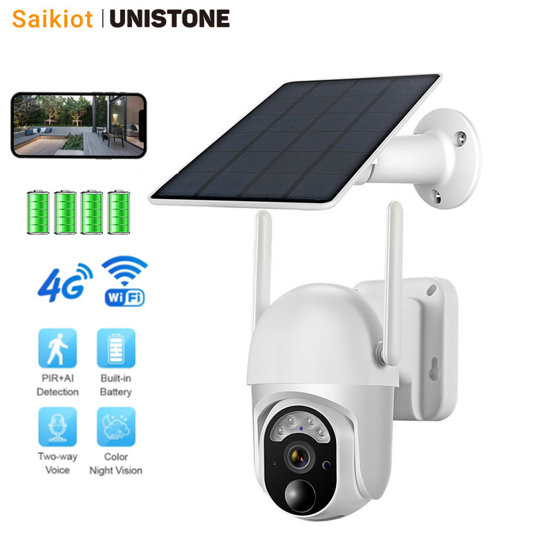 Security Camera System Solar 4G - Cámara Solar Saikiot 3MP 4G WIFI