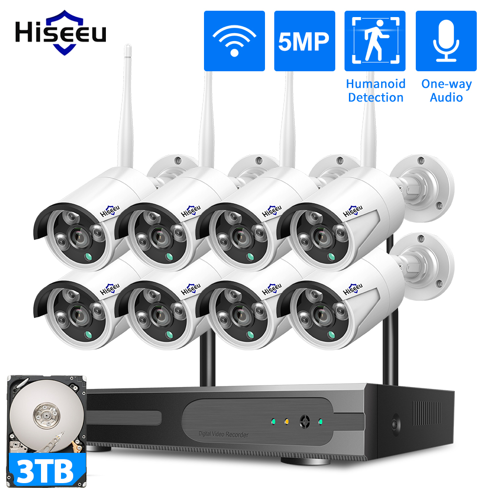 Cctv Camera System 8 Camera Wireless - Sistema de Seguridad con Cámara CCTV