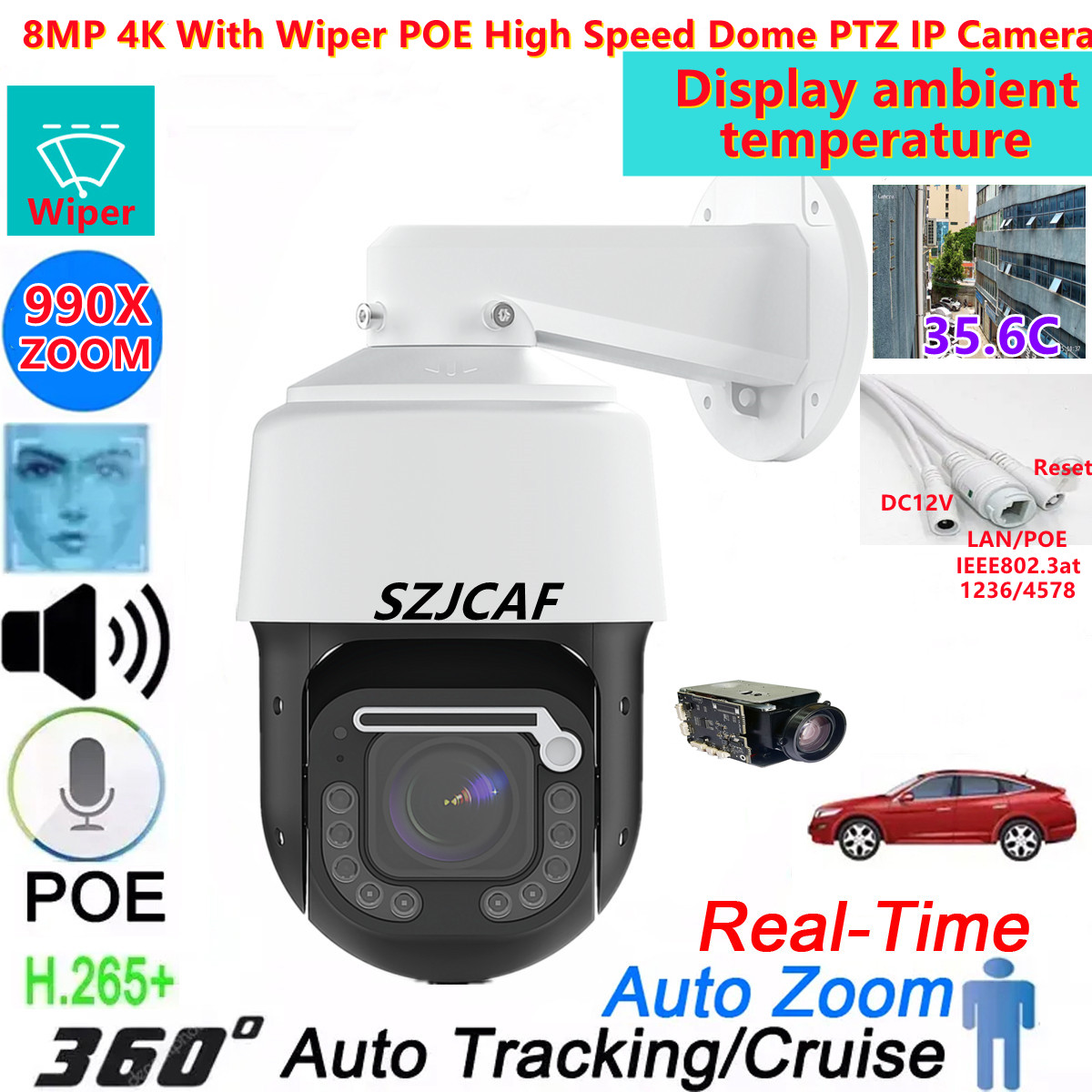 Hikvision Ip Camera 8Mp Dome - Cámara IP de alta velocidad para