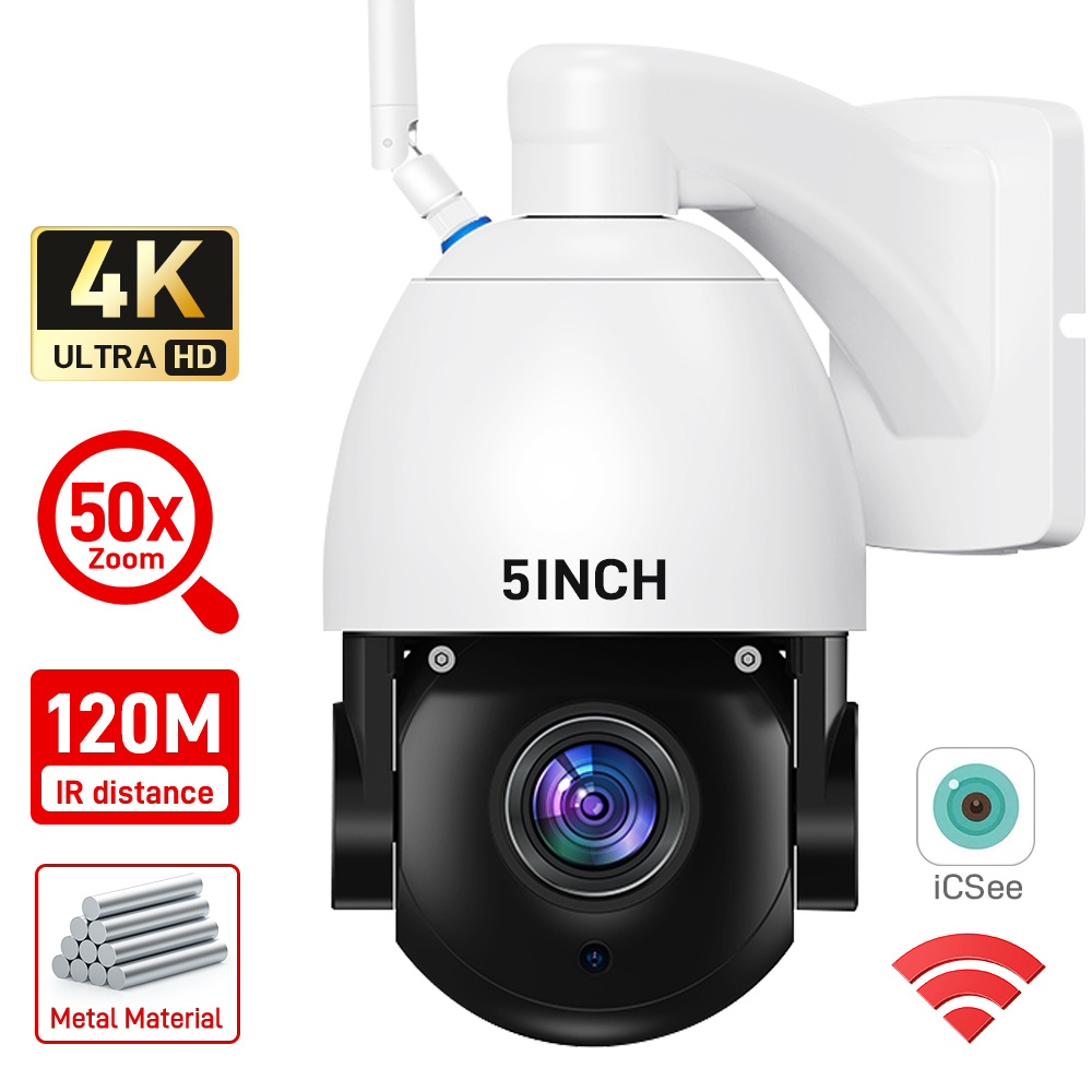 Cctv Camera System 8 Camera Wireless - Cámara IP tipo domo con Wi-Fi,