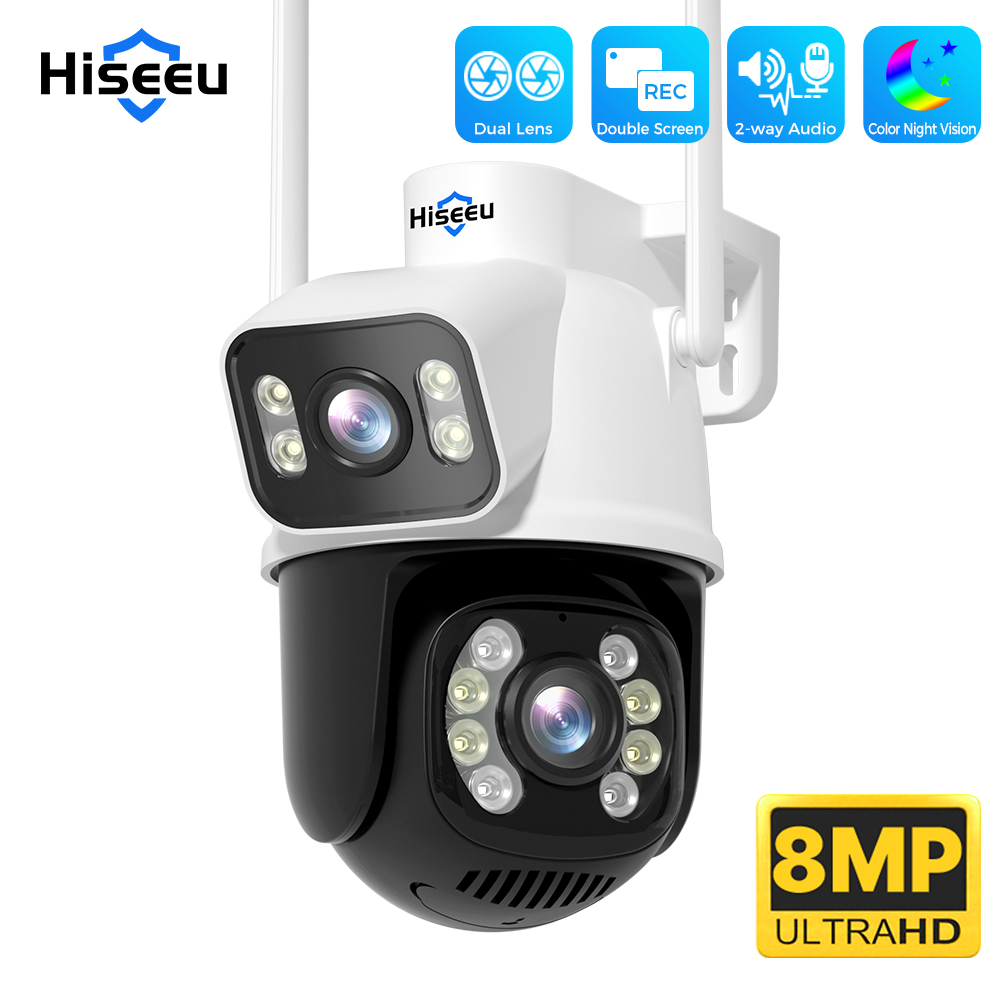 Ip Camera 4K 8Mp Outdoor Ptz - Cámara de Vigilancia Wifi Hiseeu 4K