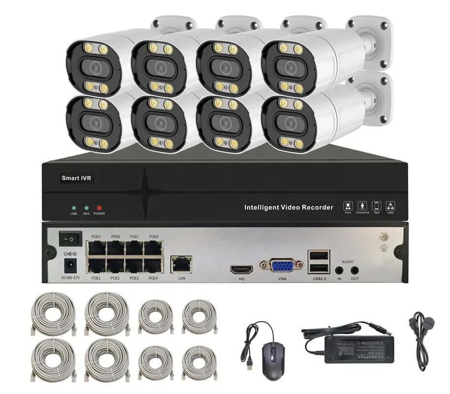 Fabricante de Sistema de Segur - Nvr Kit 4 Camera 5Mp Poe reseña y precio
