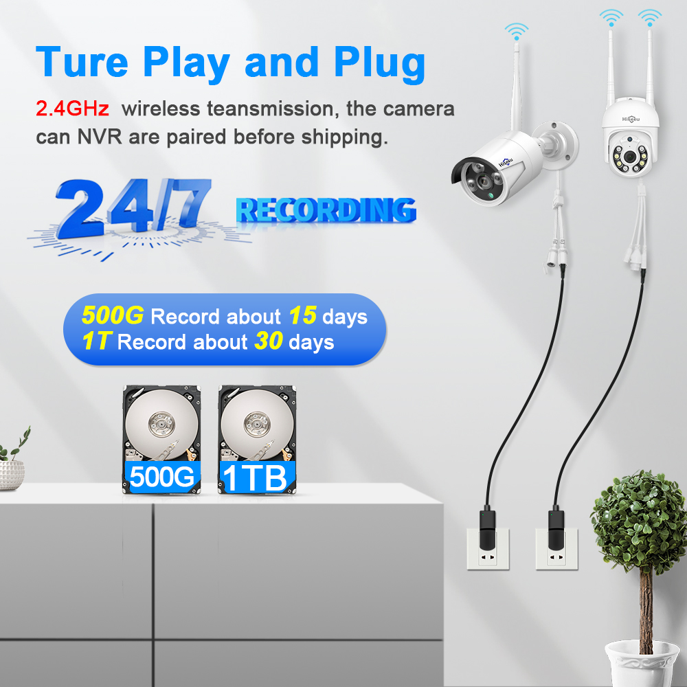 Kit de seguridad con cámara IP - Cctv Camera System 8 Camera Wireless reseña y precio