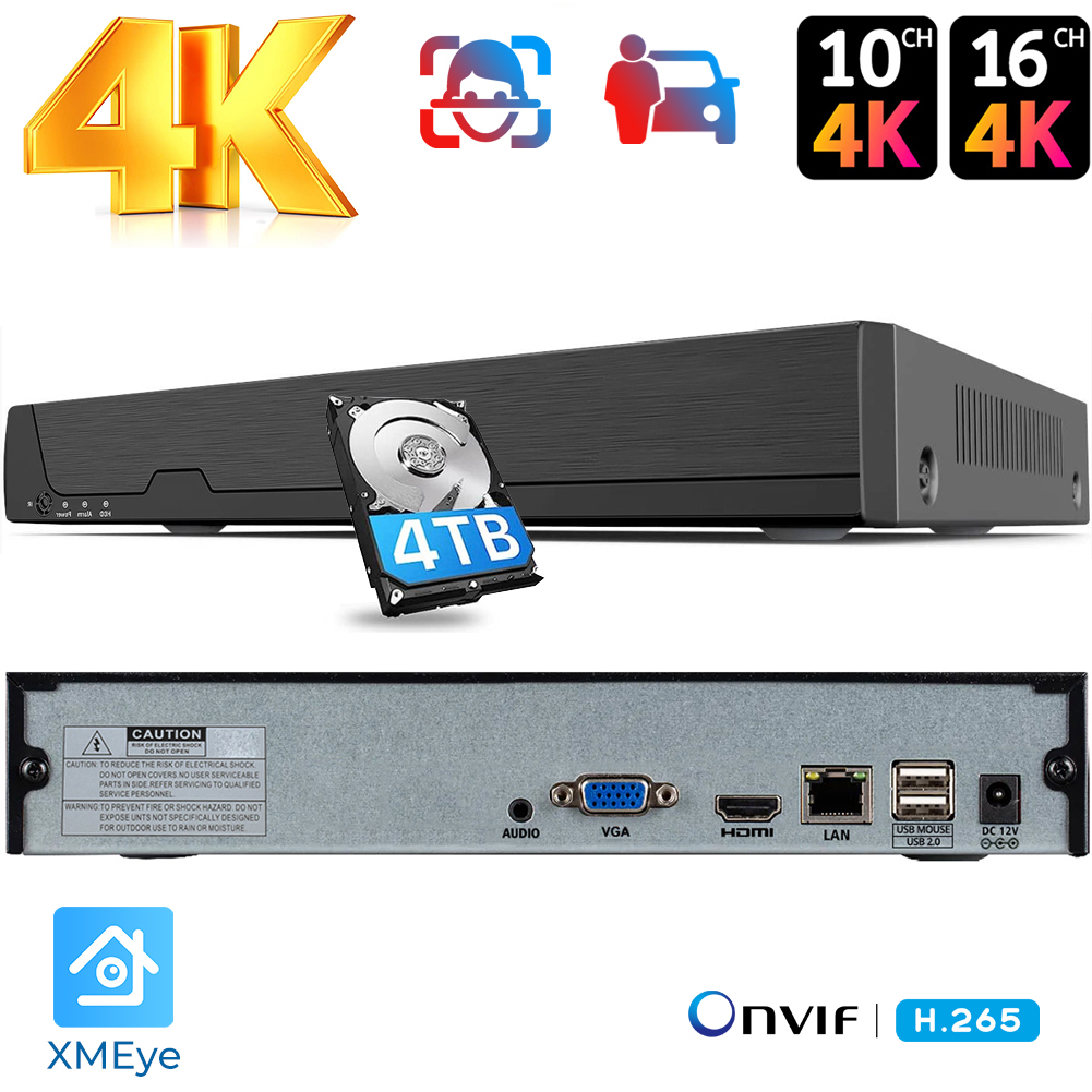Grabadora de vídeo en red Onvi - Nvr 16 Channel 4K H265 reseña y precio