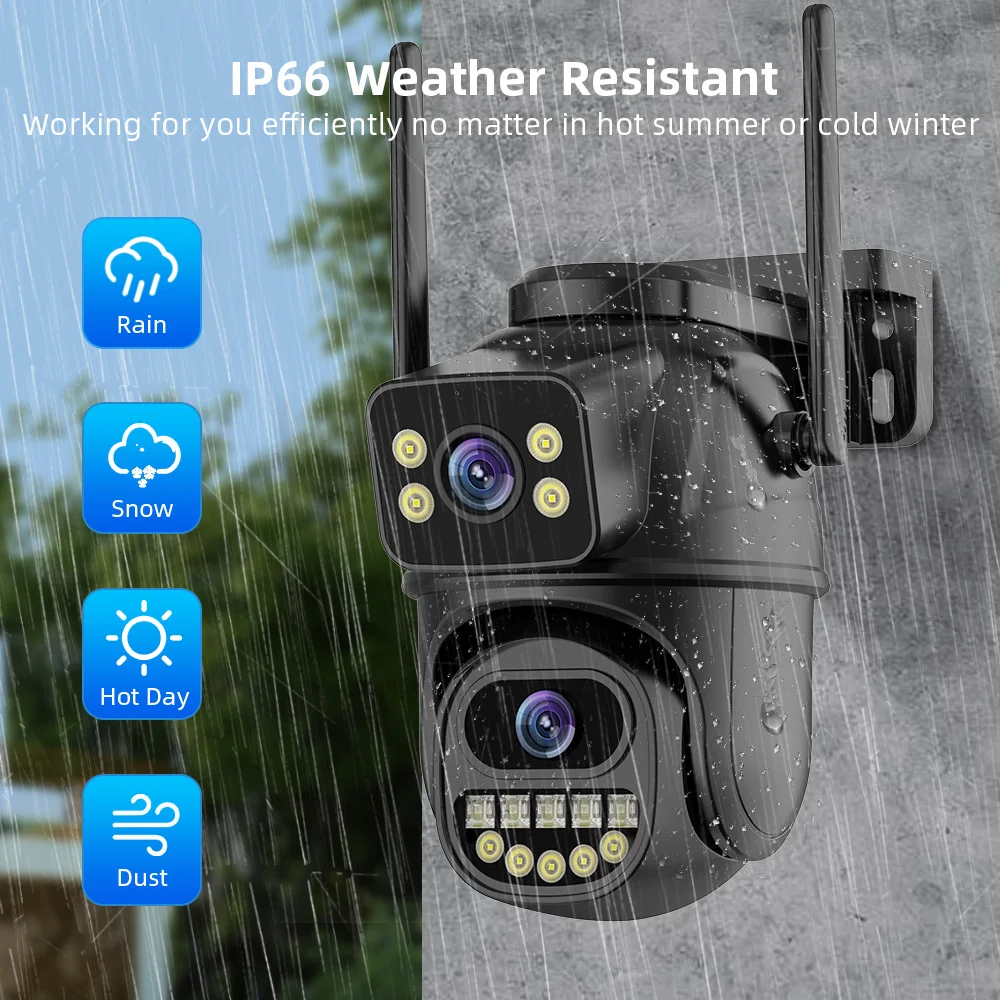Cámara de vigilancia WiFi 4K 8 - Ip Camera 4K 8Mp Outdoor Ptz reseña y precio