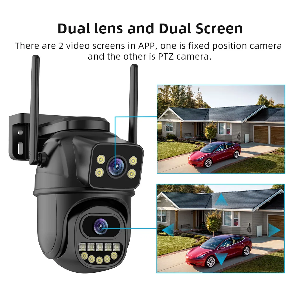 Cámara de vigilancia WiFi 4K 8 - Ip Camera 4K 8Mp Outdoor Ptz reseña y precio