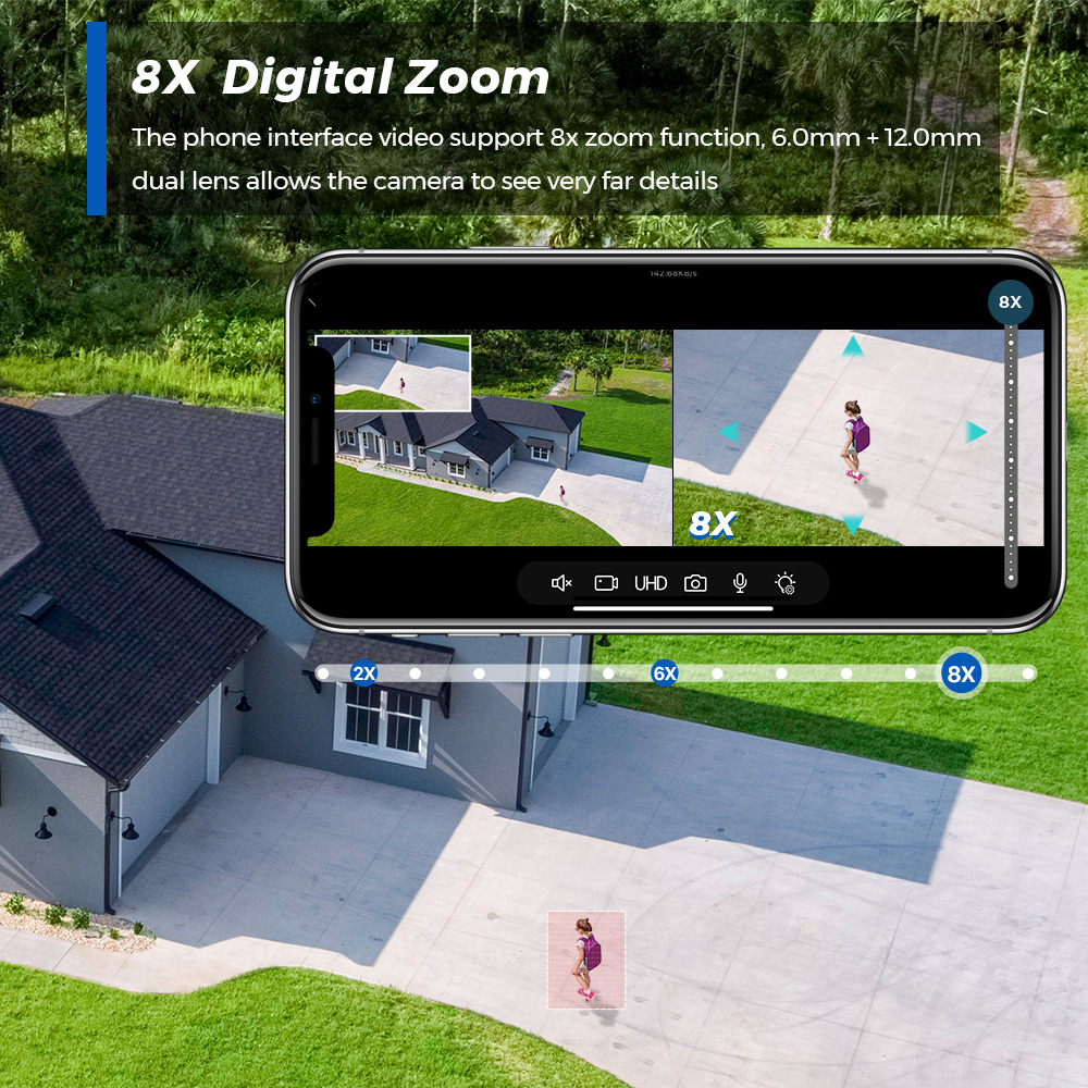 Cámara Wifi PTZ BESDER de 12MP - Cctv Camera System 8 Camera Wireless reseña y precio