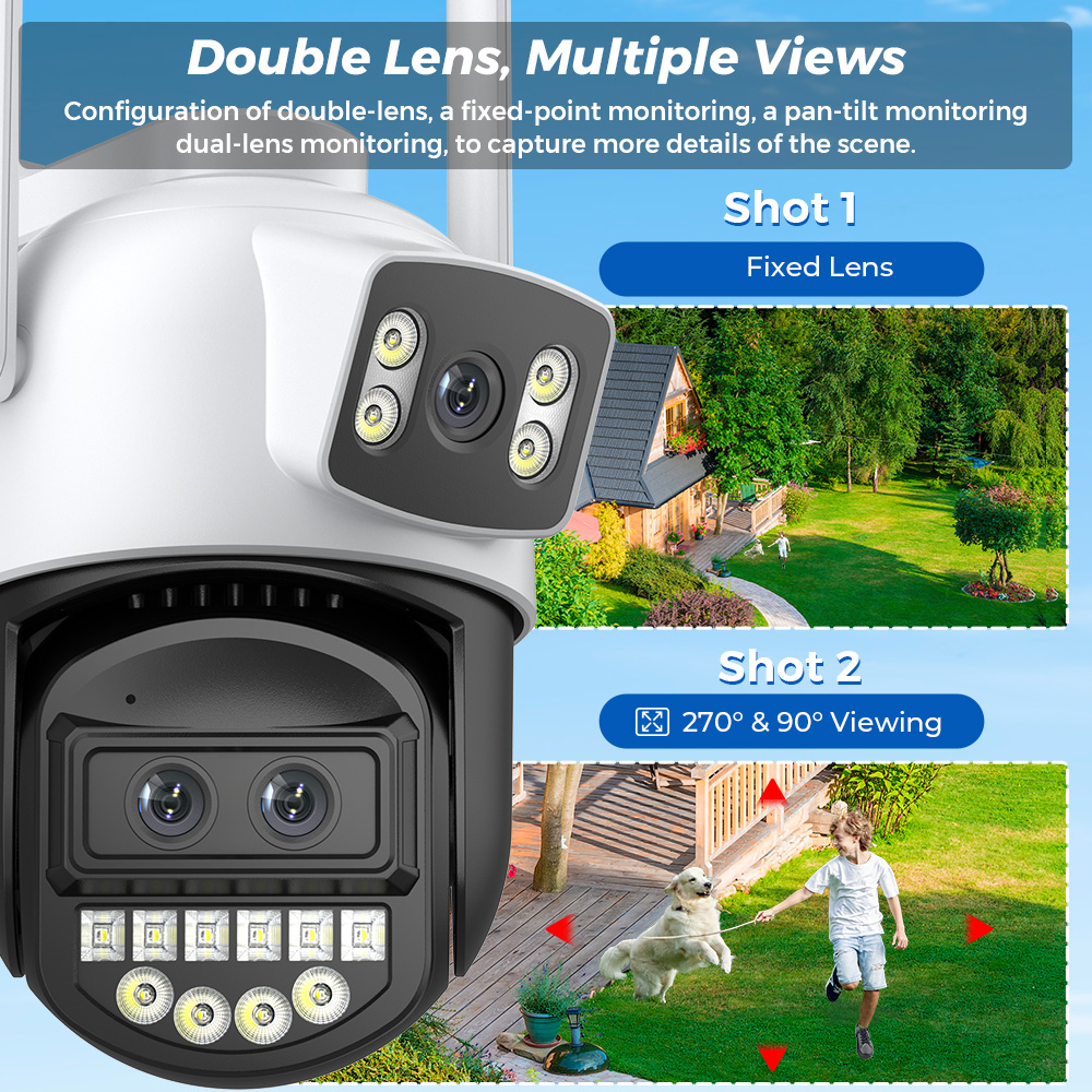 Cámara Wifi PTZ BESDER de 12MP - Cctv Camera System 8 Camera Wireless reseña y precio
