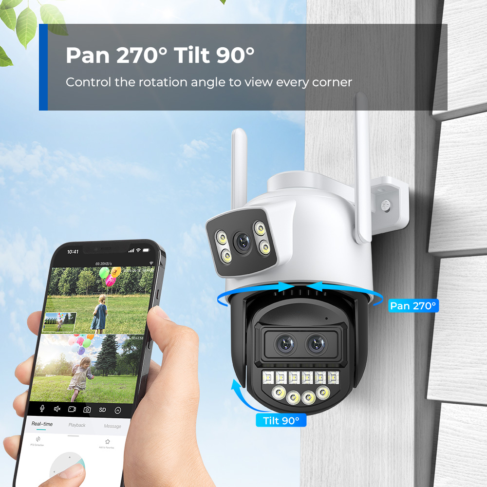 Cámara Wifi PTZ BESDER de 12MP - Cctv Camera System 8 Camera Wireless reseña y precio