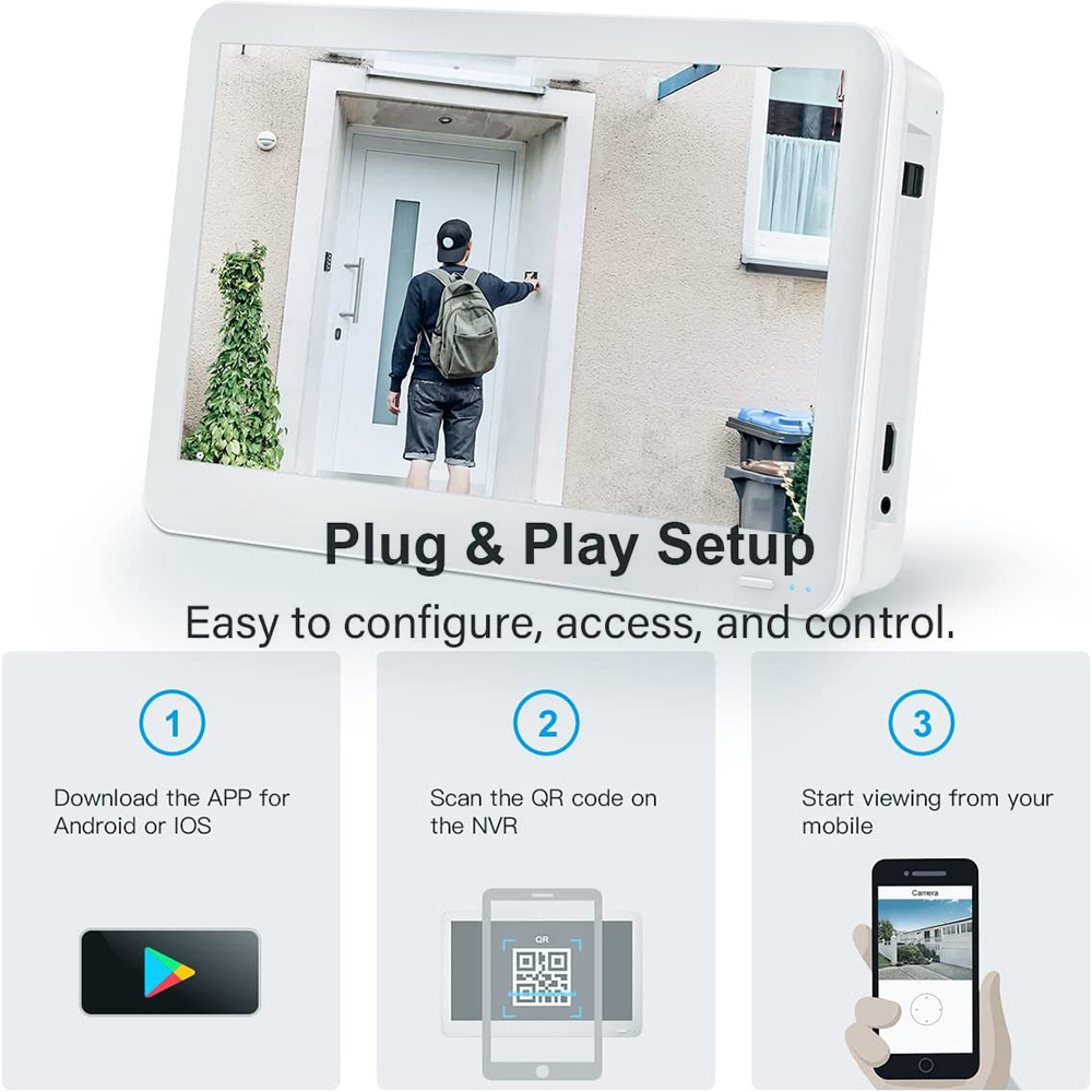 Grabadora de vídeo Onvif de 8  - Poe Security Camera 8Mp 4K reseña y precio