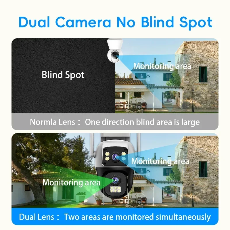 Cámara IP WIFI 4K de 8MP, PTZ  - Cctv Camera System 8 Camera Wireless reseña y precio