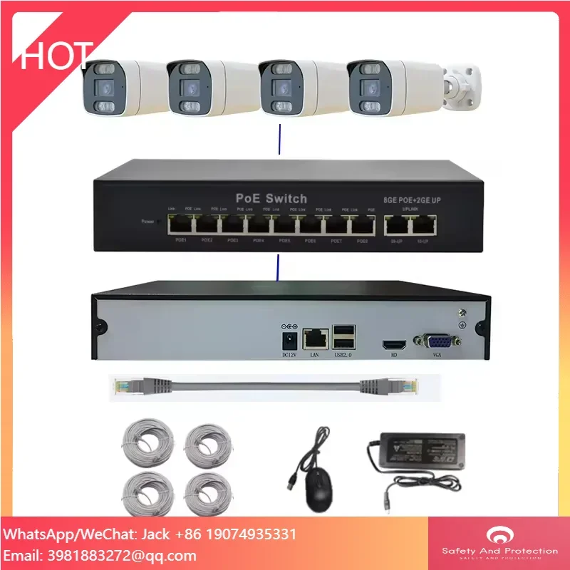 Kit NVR de 4 Canales con IA, C - Nvr Kit 4 Camera 5Mp Poe reseña y precio