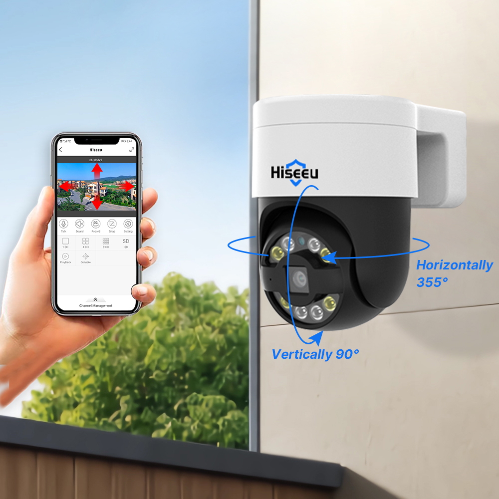 Cámara IP PTZ POE Hiseeu 5MP 4 - Ip Camera 4K 8Mp Outdoor Ptz reseña y precio