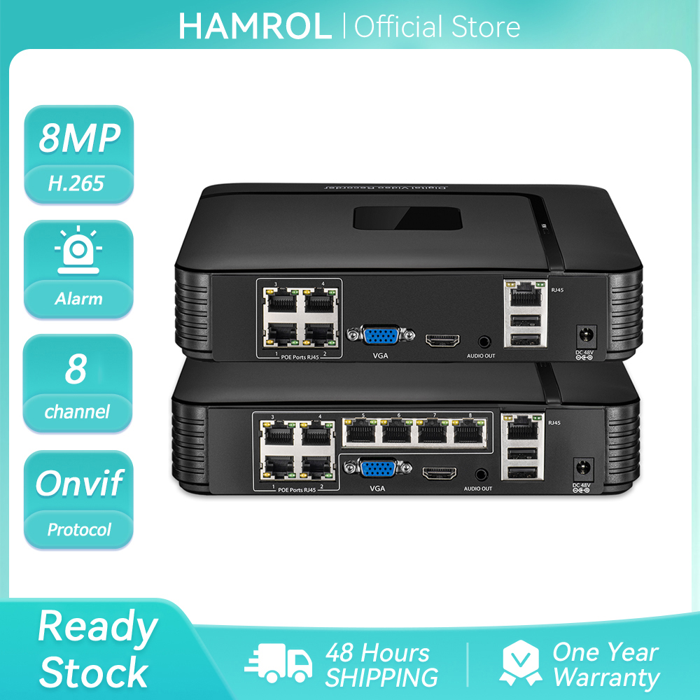 Grabador de Video NVR POE HD 4 - Cctv Nvr System 8 Channel 4K Poe reseña y precio