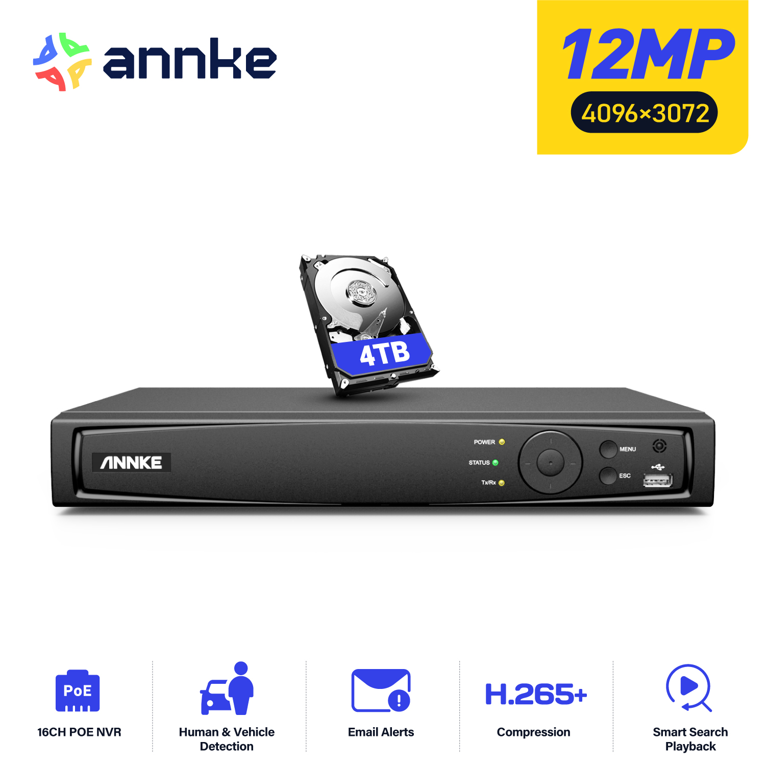 ANNKE-grabadora de vídeo en re - Dahua Nvr 16 Channel reseña y precio