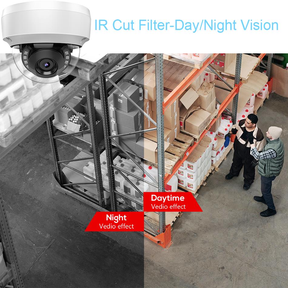 Cámara IP tipo domo de 6MP y 8 - Hikvision Ip Camera 8Mp Dome reseña y precio