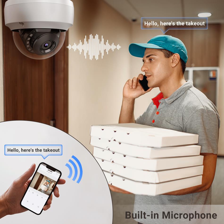 Cámara IP tipo domo de 6MP y 8 - Hikvision Ip Camera 8Mp Dome reseña y precio