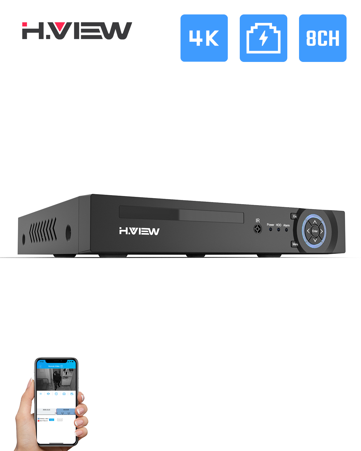 H.View sistema de seguridad Cc - Dahua Nvr 16 Channel reseña y precio