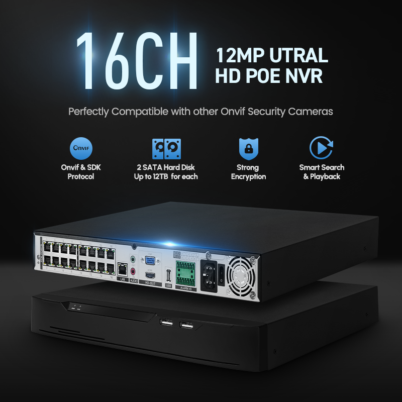 Grabador de Video en Red (NVR) - Nvr 16 Channel 4K H265 reseña y precio