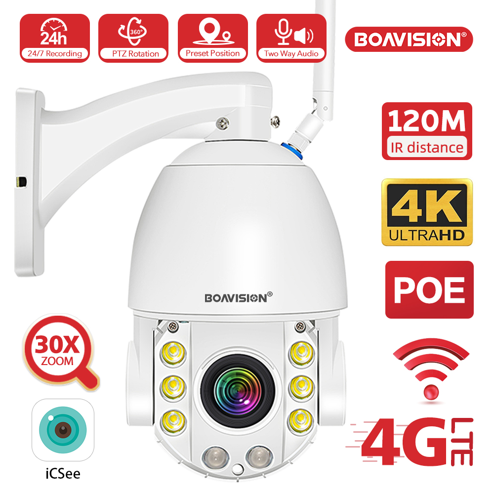 Cámara de seguridad HD 4K 8MP  - Ptz Camera 30X Zoom Poe reseña y precio
