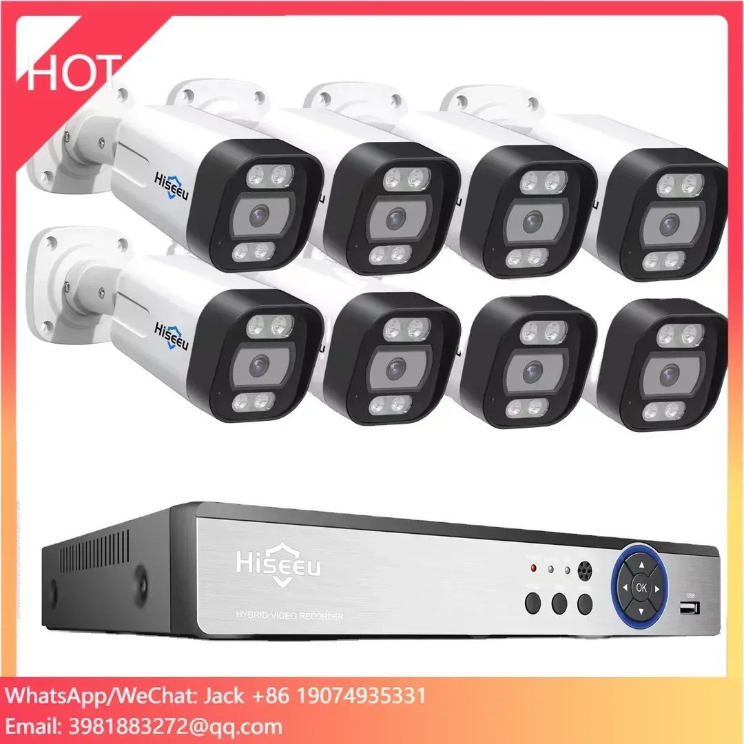 Hiseeu Kit de Sistema de Segur - Cctv Nvr System 8 Channel 4K Poe reseña y precio