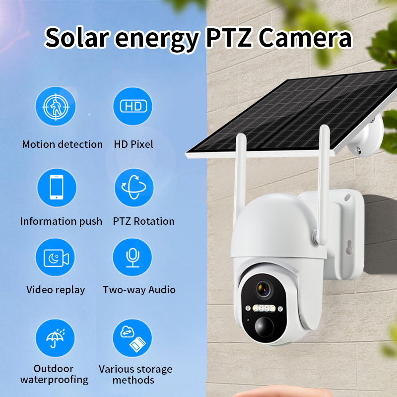 Cámara Domo PTZ Inalámbrica 4G - Security Camera System Solar 4G reseña y precio