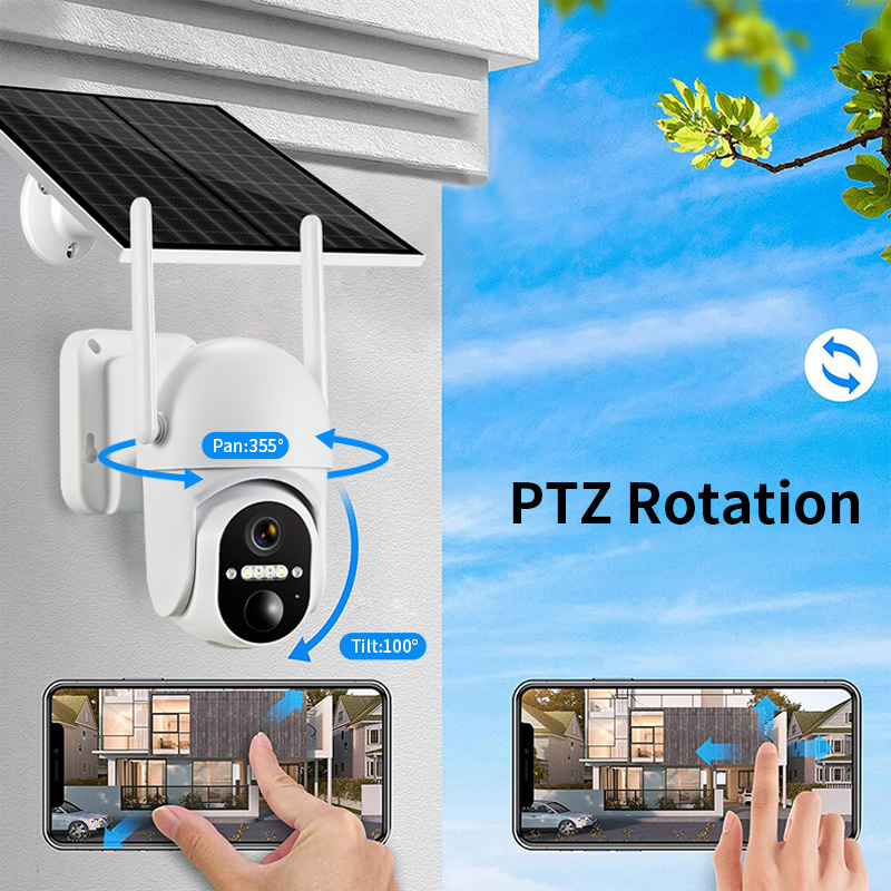 Cámara Domo PTZ Inalámbrica 4G - Security Camera System Solar 4G reseña y precio