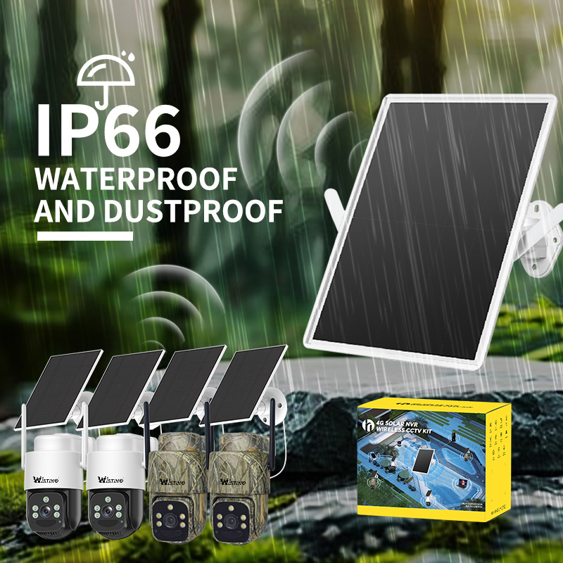Wistino-enrutador Solar inalám - Security Camera System Solar 4G reseña y precio