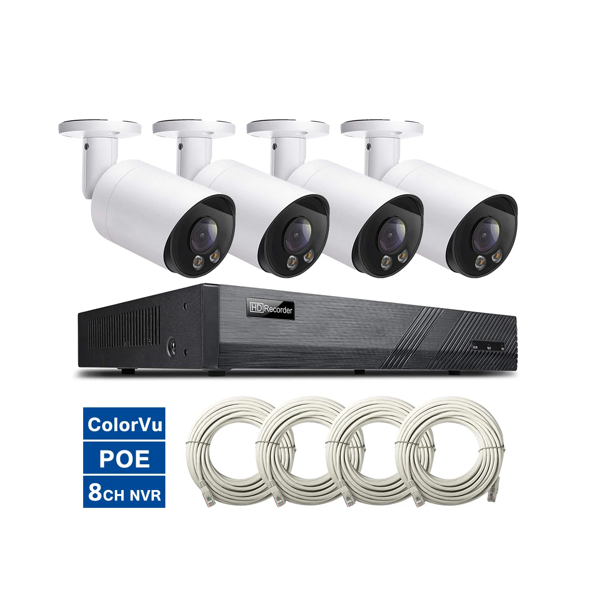 Cctv 8ch Nvr Kit Poe sistema d - Nvr Kit 4 Camera 5Mp Poe reseña y precio