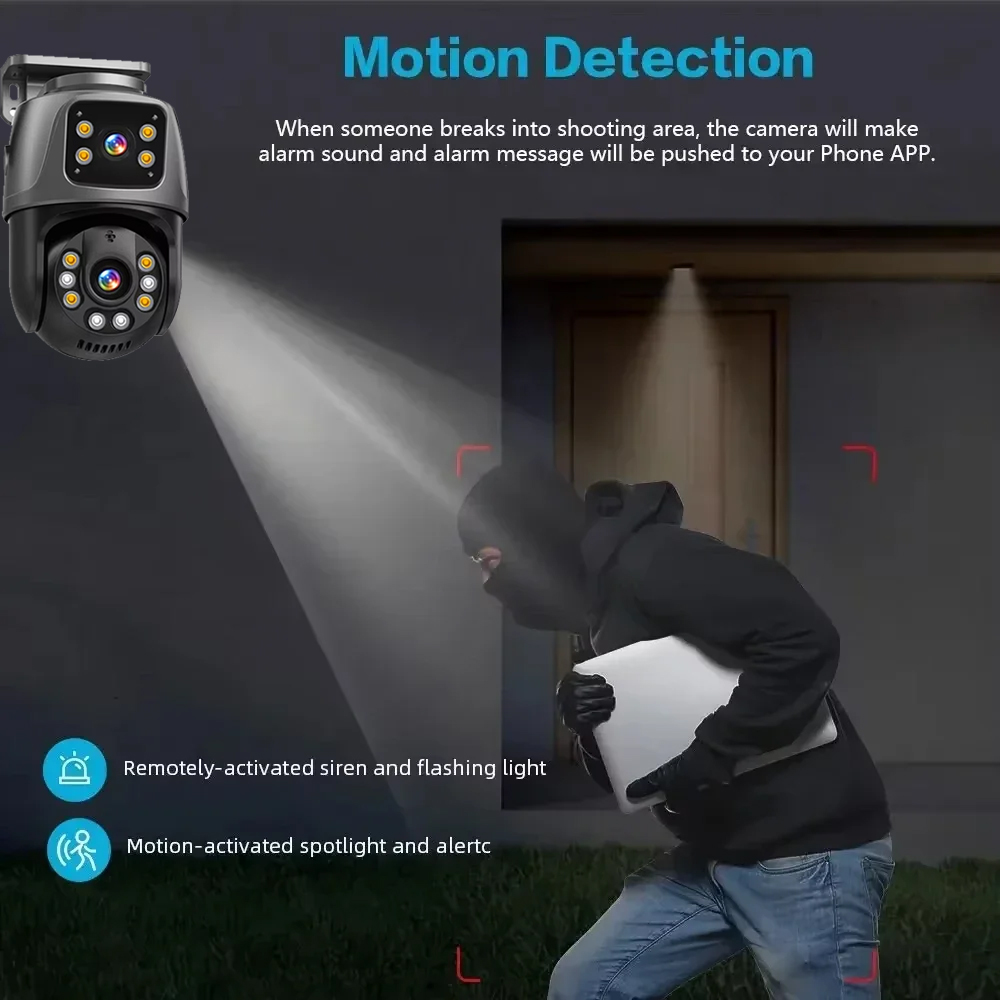 Cámara de vigilancia de red PO - Ip Camera 4K 8Mp Outdoor Ptz reseña y precio