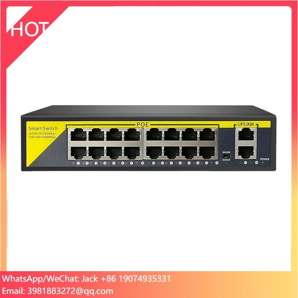 Switch Gigabit de 18 Puertos I - Nvr Poe Switch 16 Port reseña y precio