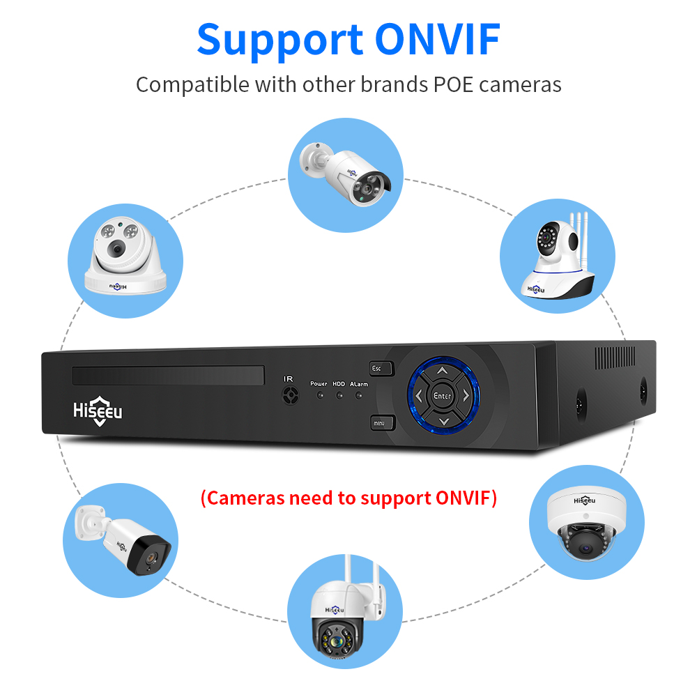 Hiseeu H.265 + 4CH 10CH 16CH N - Dahua Nvr 16 Channel reseña y precio