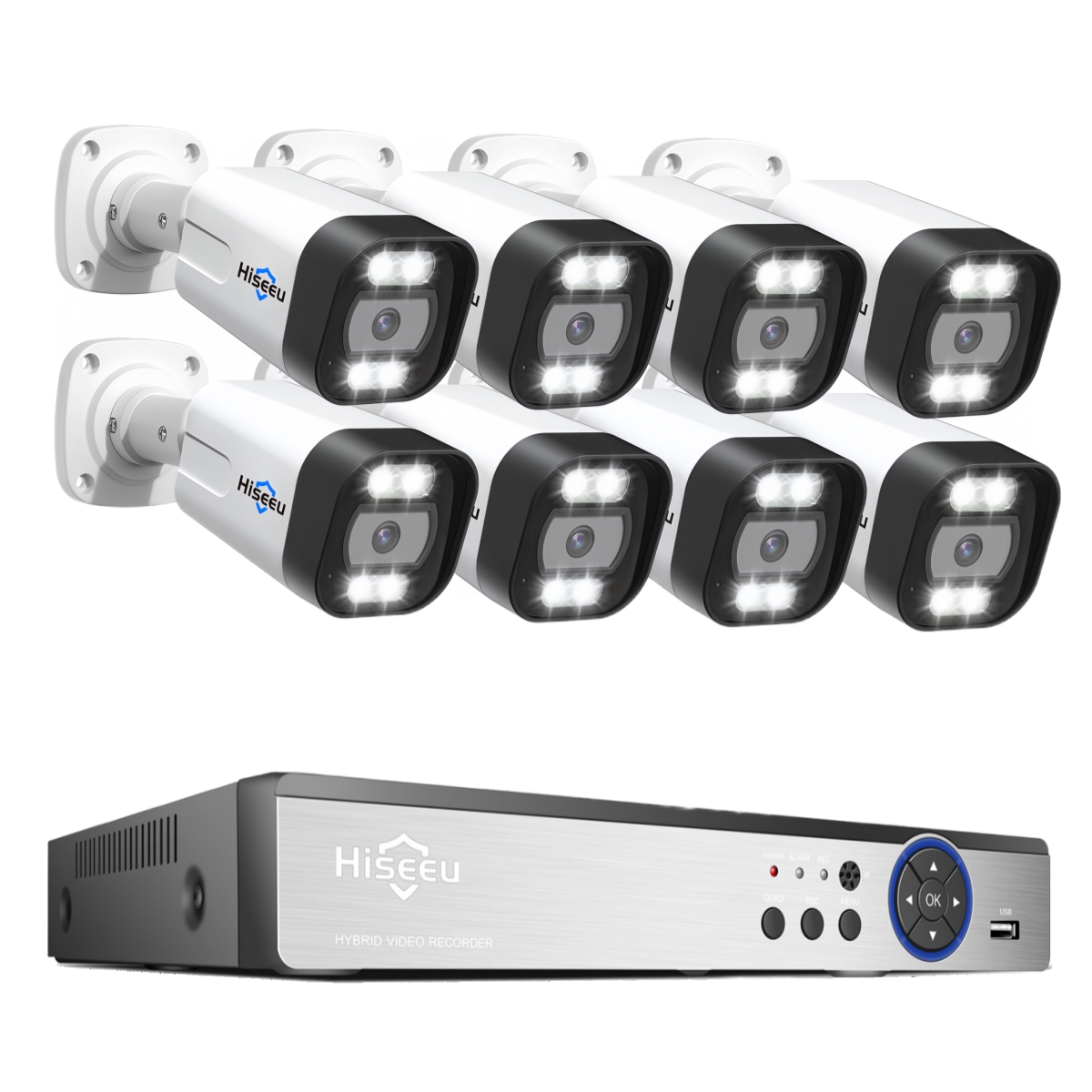 Kit de cámara IP PoE de 16 can - Nvr 16 Channel 4K H265 reseña y precio