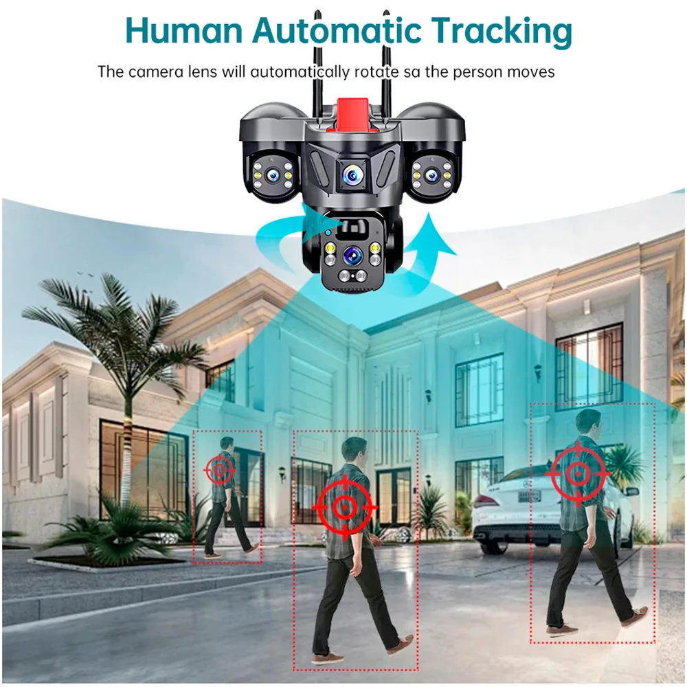 KERUI-cámara PTZ para exterior - Cctv Camera System 8 Camera Wireless reseña y precio