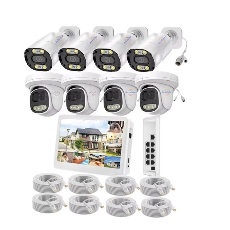 Kit de Cámaras de Seguridad IP - Nvr Kit 4 Camera 5Mp Poe reseña y precio