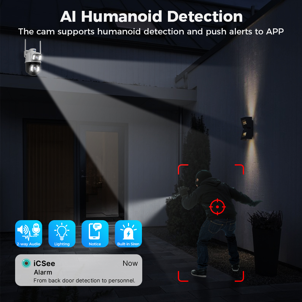 Cámara de Vigilancia Wifi Hise - Ip Camera 4K 8Mp Outdoor Ptz reseña y precio